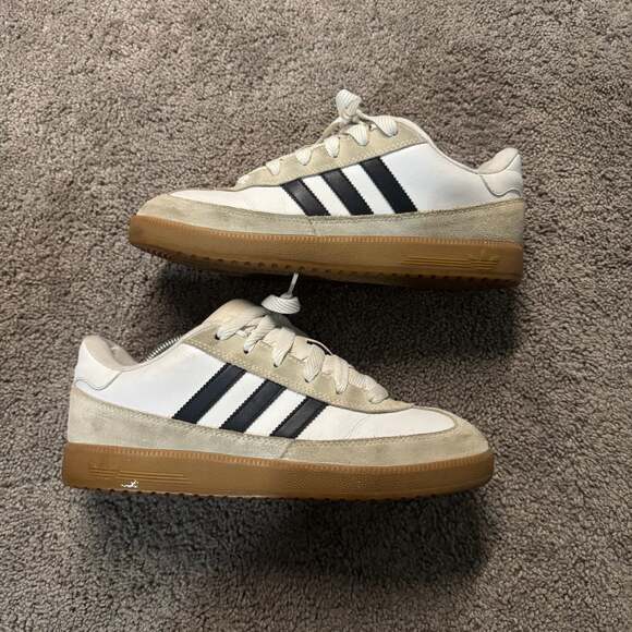 adidas Other - Adidas Samba ADV Skate Shoes White Black Gum Size 9.5